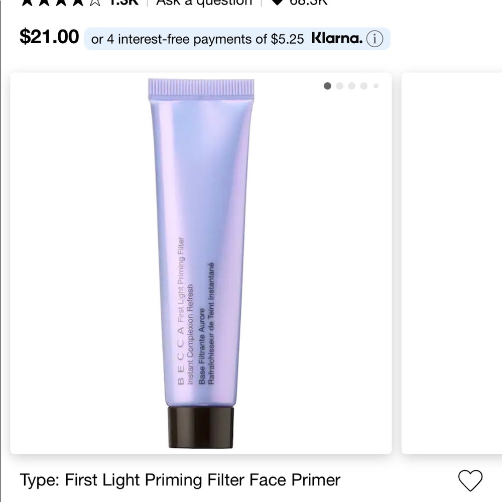 Becca First Light Priming Filter